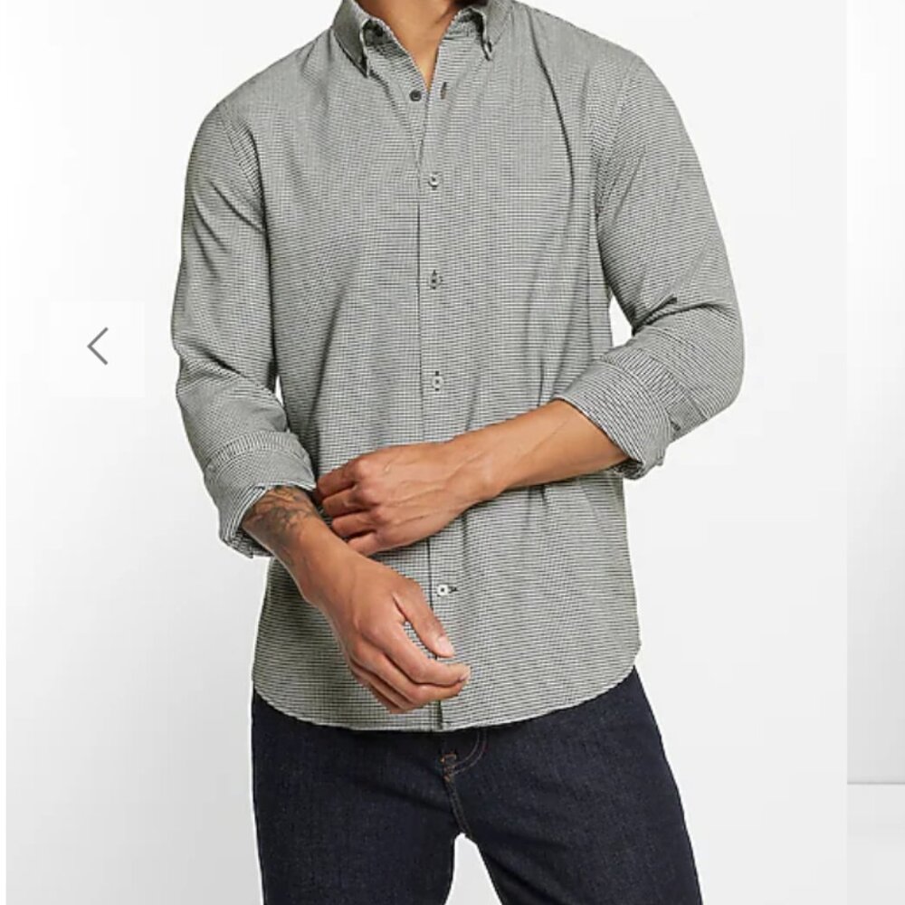 Express Men's Button Down Shirt Extra Slim Medium